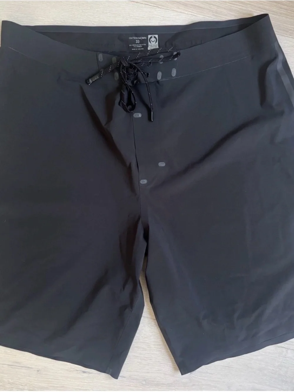 Outerknown Black Men's Apex Board Shorts NWT